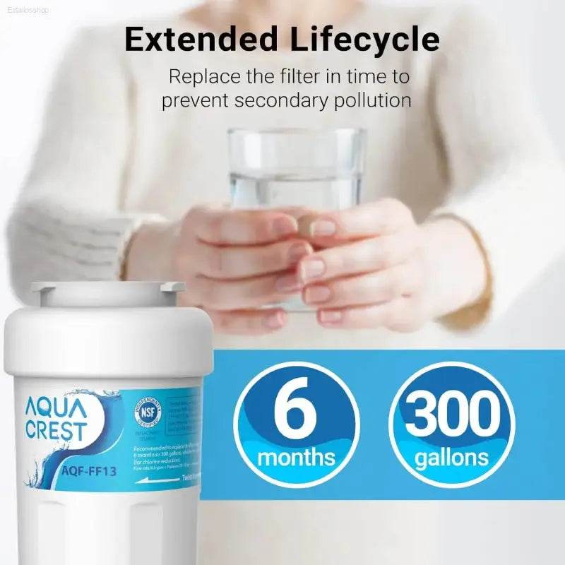 AQUA CREST AQF-FF13 Replacement Water Filter for GE MWF - Estalios