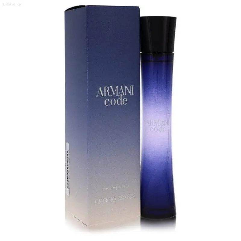Armani Code perfume bottle and box.