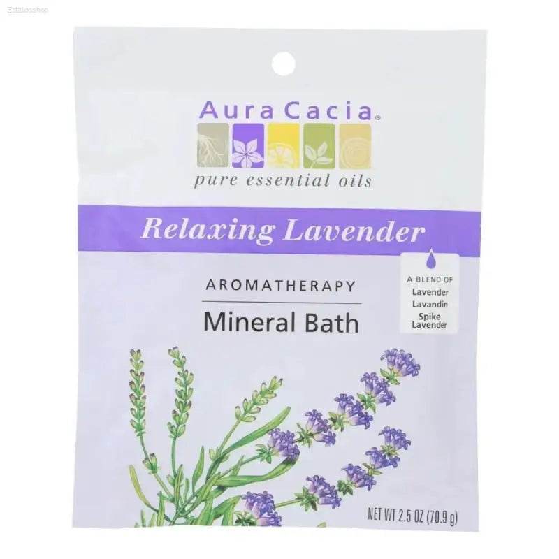 Aromatherapy Lavender Mineral Bath Soak 2.5 Oz Case of 6 - Estalios
