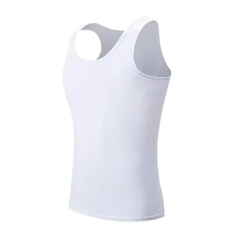 White tank top from Asia XXL Narrow Shoulder Cotton Vests Sold for comfy style