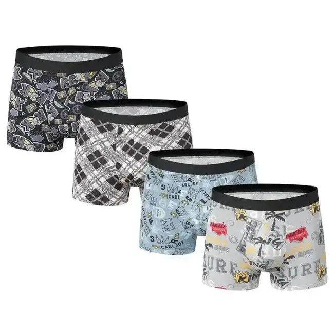 Stylish Assorted Patterned Boxer Briefs for Us-XXL and Us-XXXL - Estalios
