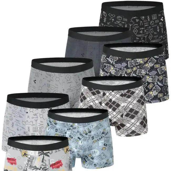 Stylish Assorted Patterned Boxer Briefs for Us-XXL and Us-XXXL - Estalios