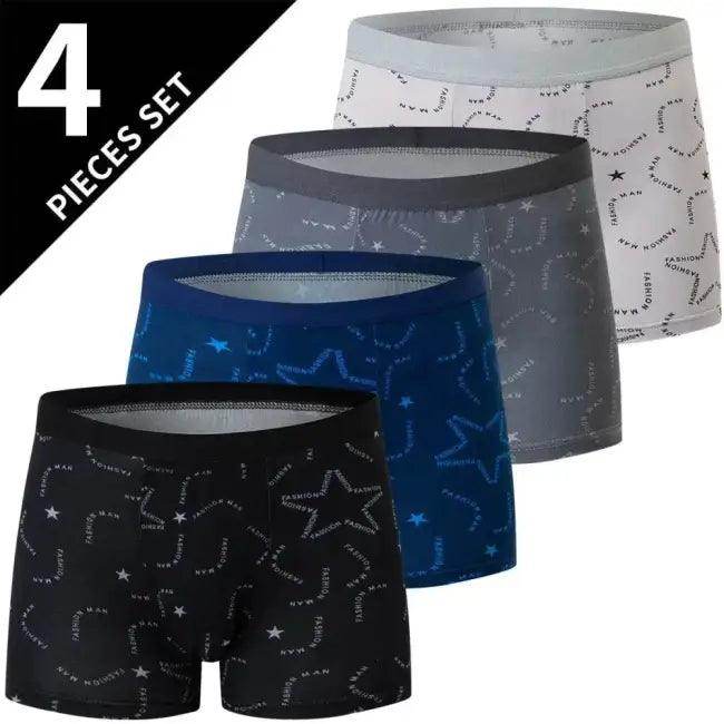 Stylish Assorted Patterned Boxer Briefs for Us-XXL and Us-XXXL - Estalios