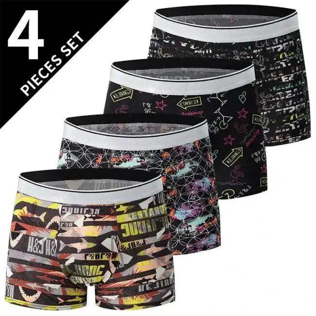 Stylish Assorted Patterned Boxer Briefs for Us-XXL and Us-XXXL - Estalios
