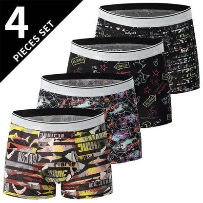 Stylish Assorted Patterned Boxer Briefs for Us-XXL and Us-XXXL - Estalios
