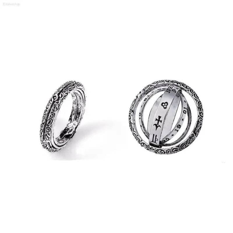 Astronomical Sphere Ball Ring with Triple-Layer Design - Estalios