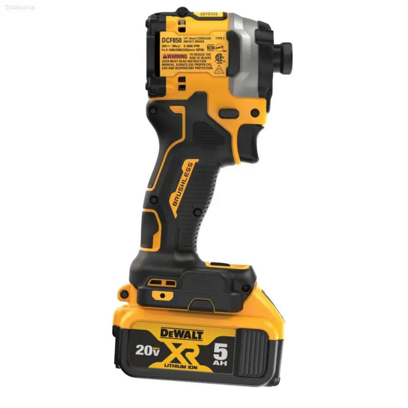 ATOMIC 20V MAX Lithium-Ion Cordless 1/4" Brushless Impact Driver Kit with 5 Ah Battery, Charger, and Carrying Bag