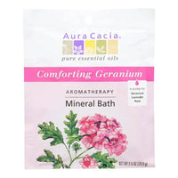 Geranium Bliss: Your Mineral Bath Awaits! **Aura Cacia Comforting Geranium Mineral Bath** Transform your bath into a soothing oasis - Estalios