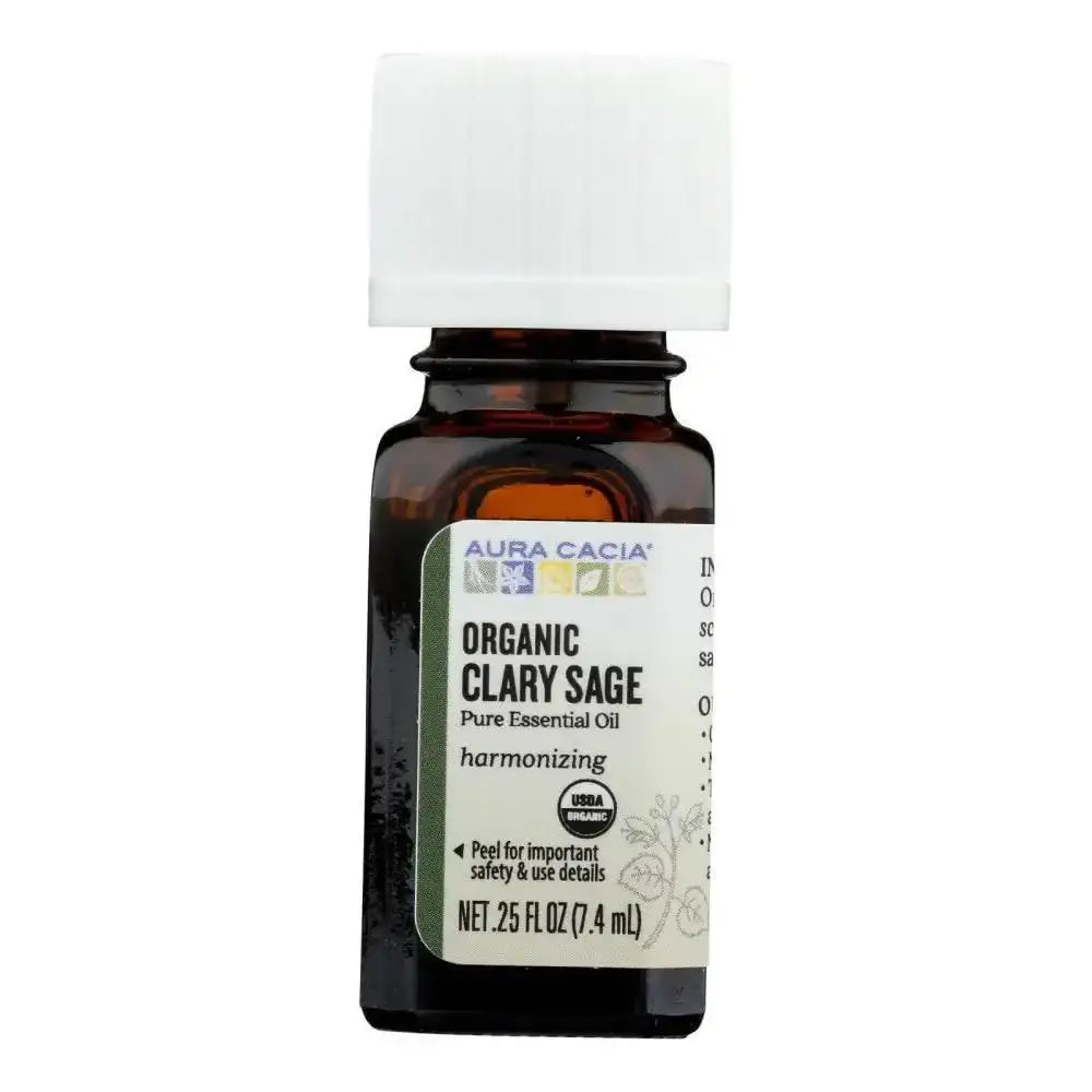 Aura Cacia - Organic Essential Oil - Clary Sage -.25 Oz for Balance
