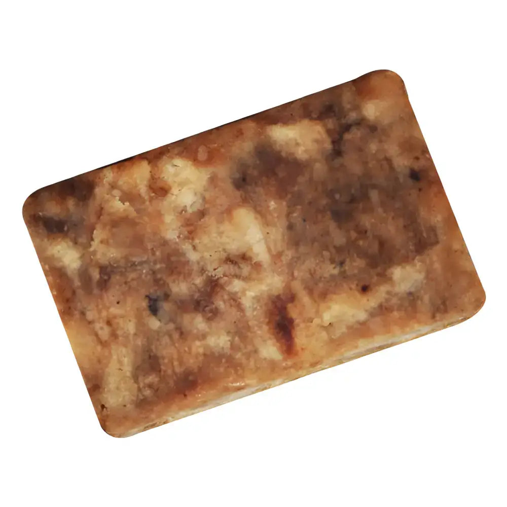 Authentic African Black Soap Bar with Shea Butter, perfect for natural skincare lovers