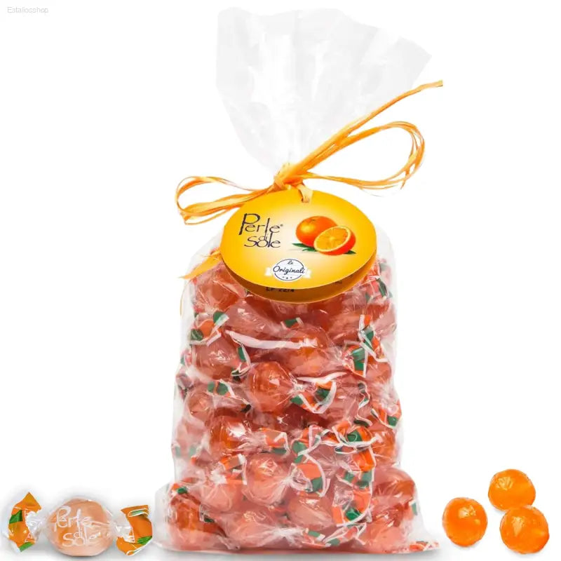 Perle Di Sole Italian Lemon Candy Drops - Lemon Hard Candy Individually Wrapped - Fizzy and Tart Citrus Candies (17.63 Oz | 500 G)