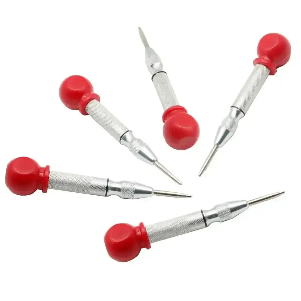 Automatic center punch tools for precision metal and wood projects, ideal for woodworking