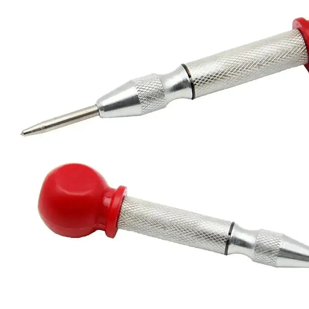 Automatic center punch tool for precise metal and woodwork with a punch kerner woodworking design