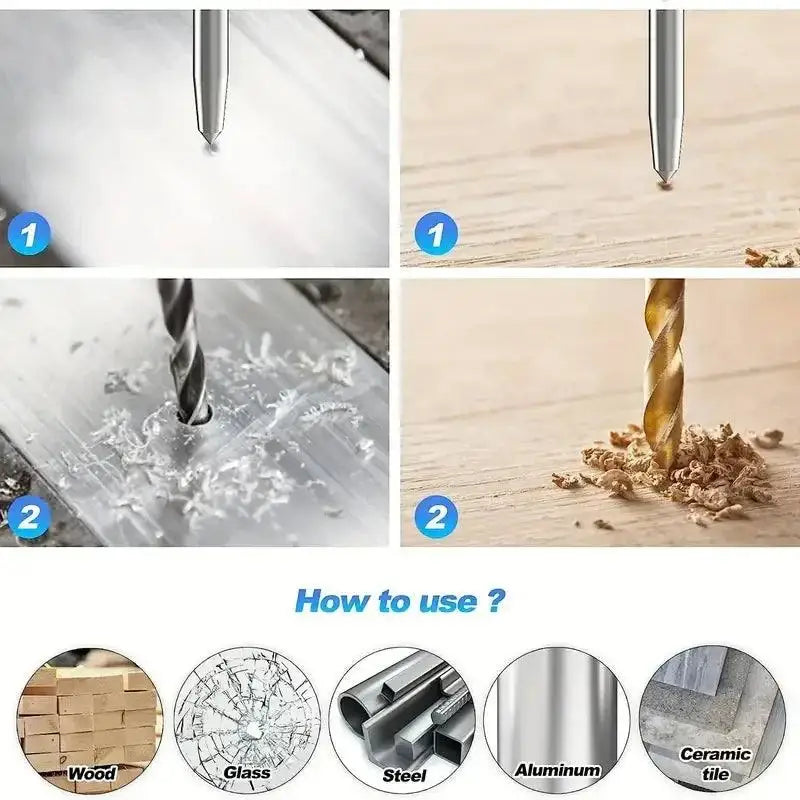 Drill bit usage guide for Auto Center Puncher with Steel Spring Load features