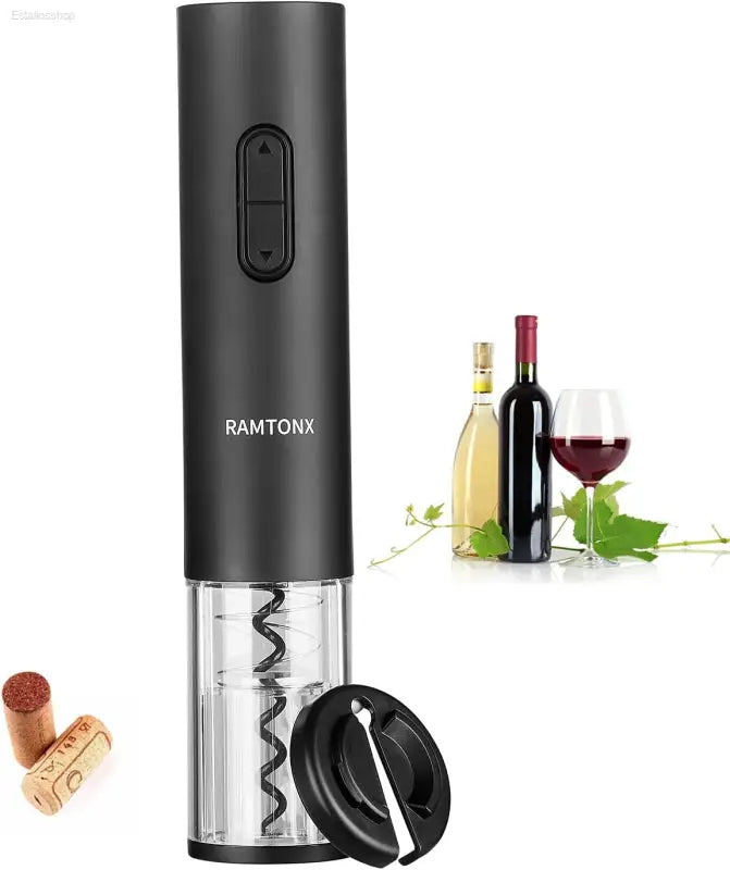 Automatic Electric Wine Bottle Opener Set with Foil Cutter - Perfect Gift for Wine Lovers, Waiters, and Home Entertainers - Easy to Use and Portable for Parties and Outdoor Events