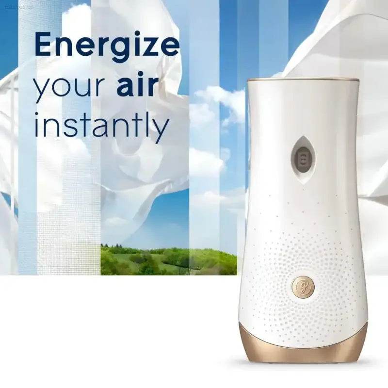 Automatic Spray Air Freshener Starter Kit - Clean Linen Fragrance with Timer & Essential Oils for Dorm Room Freshness - Estalios