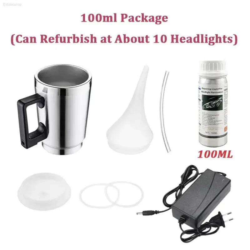 Automotive Headlight Polish Restoration Kit for Clarity - Estalios