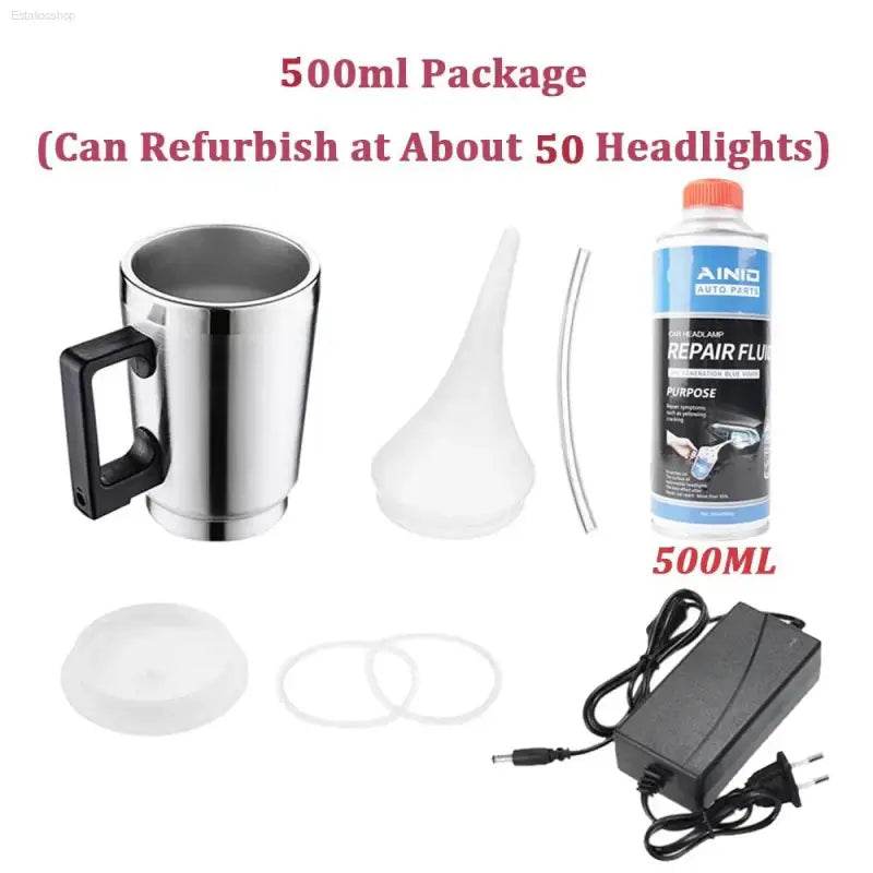 Automotive Headlight Polish Restoration Kit for Clarity - Estalios