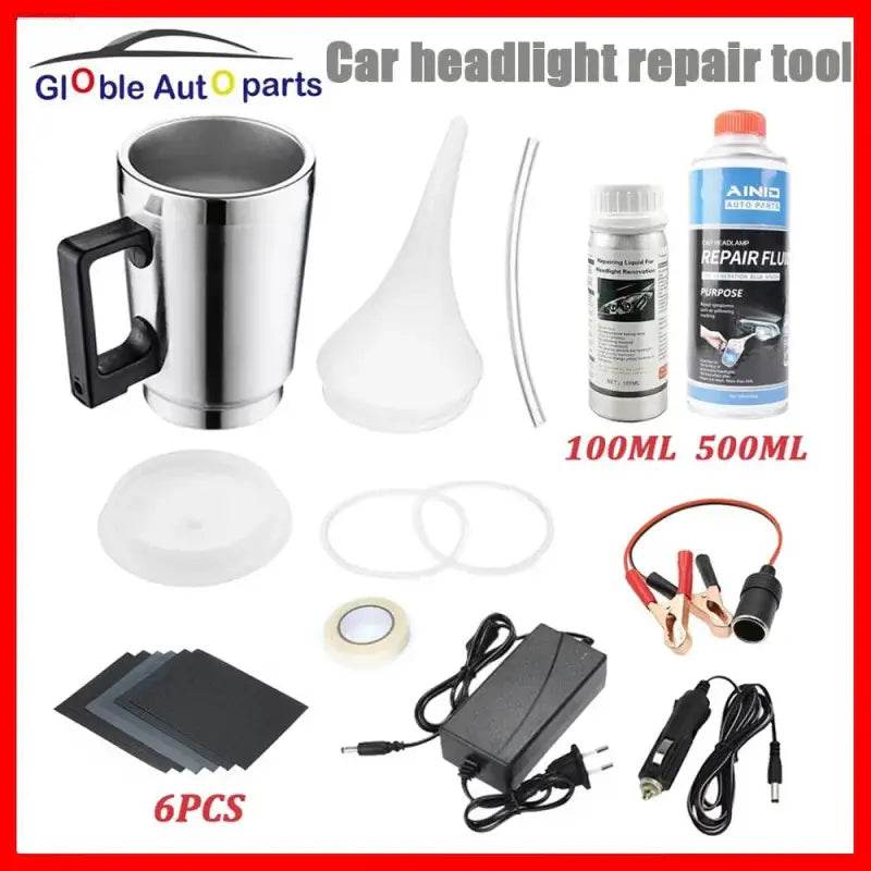 Automotive Headlight Polish Restoration Kit for Clarity - Estalios