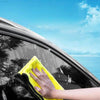 Yellow microfiber cleaning cloth.