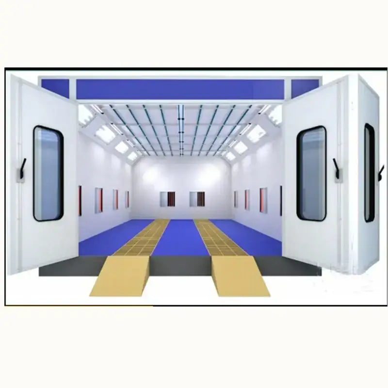 Automotive paint booth for spray bake paint in an efficient Automotive Spray Booth setup