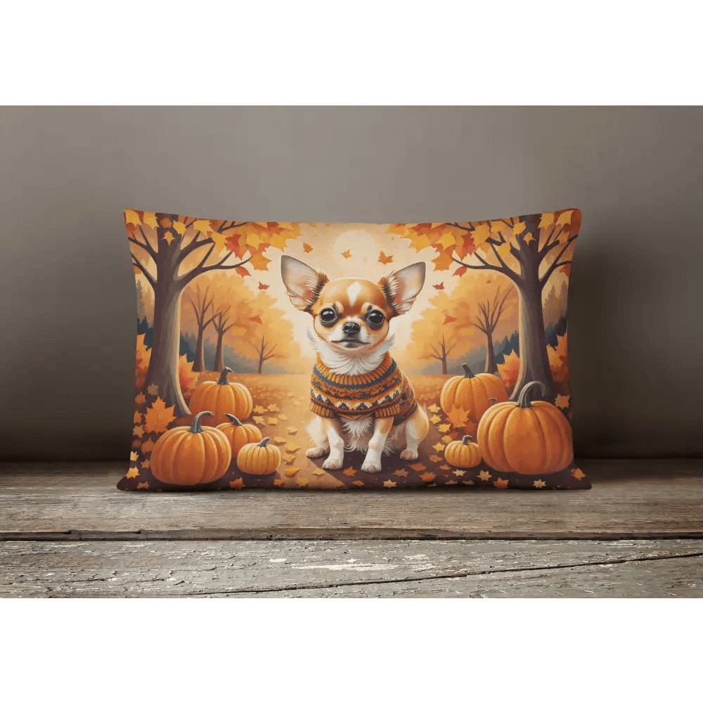 Autumn Leaves Throw Pillow for Indoor and Outdoor Comfort - Estalios