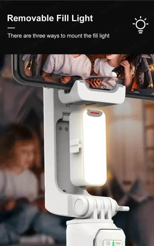 AXNEN A10 Handheld Gimbal Stabilizer with Fill Light - Estalios