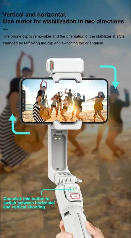 AXNEN A10 Handheld Gimbal Stabilizer with Fill Light - Estalios