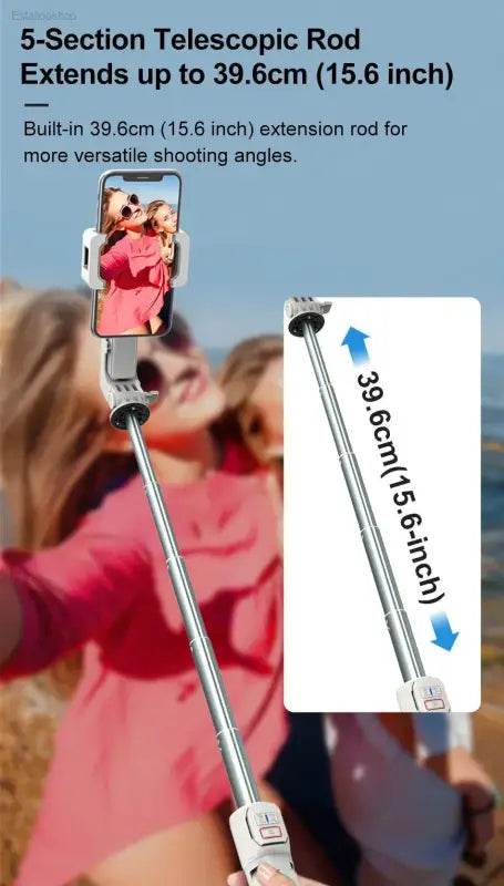 AXNEN A10 Handheld Gimbal Stabilizer with Fill Light - Estalios