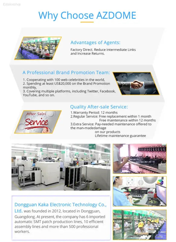 AZDOME product information.