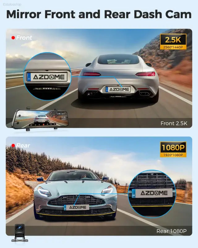 Car dash camera advertisement.