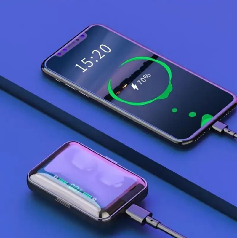 Auriculares Bluetooth multifunción compatibles con banco de energía