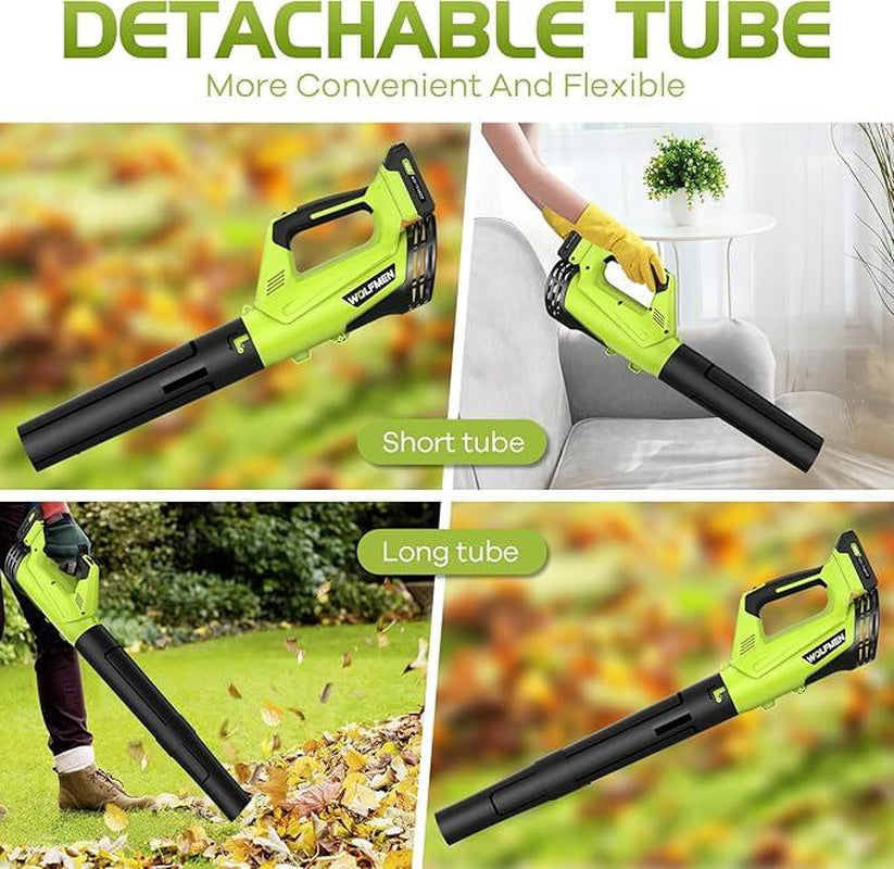 New-Cordless Leaf Blower – 2-Speed Electric Blower with 2 Batteries & Charger, Lightweight for Yard, Patio & Dust Cleaning