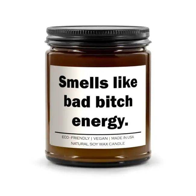 Bad Bitch Energy Candle - Cozy Spiced Pumpkin Aroma - Estalios