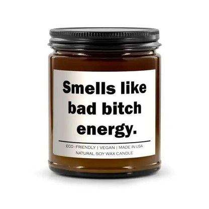 Bad Bitch Energy Candle - Cozy Spiced Pumpkin Aroma - Estalios