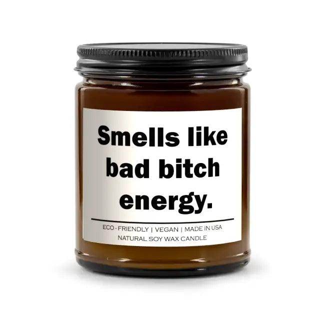 Bad Bitch Energy Candle - Cozy Spiced Pumpkin Aroma - Estalios