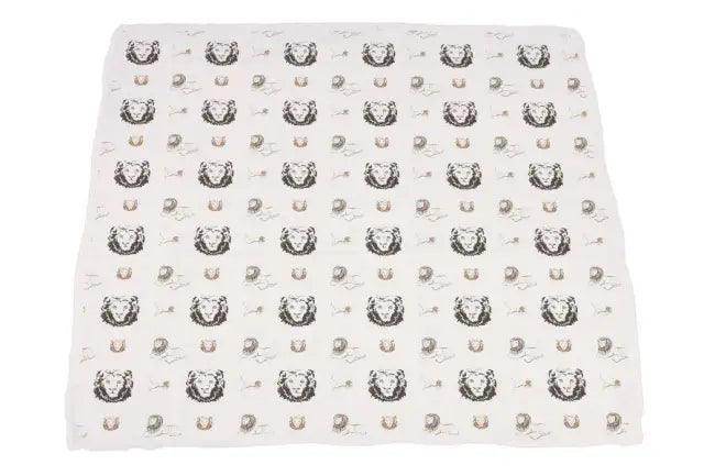 Wild Safari Baby Blanket and Scarf Set for Cozy Adventures - Estalios