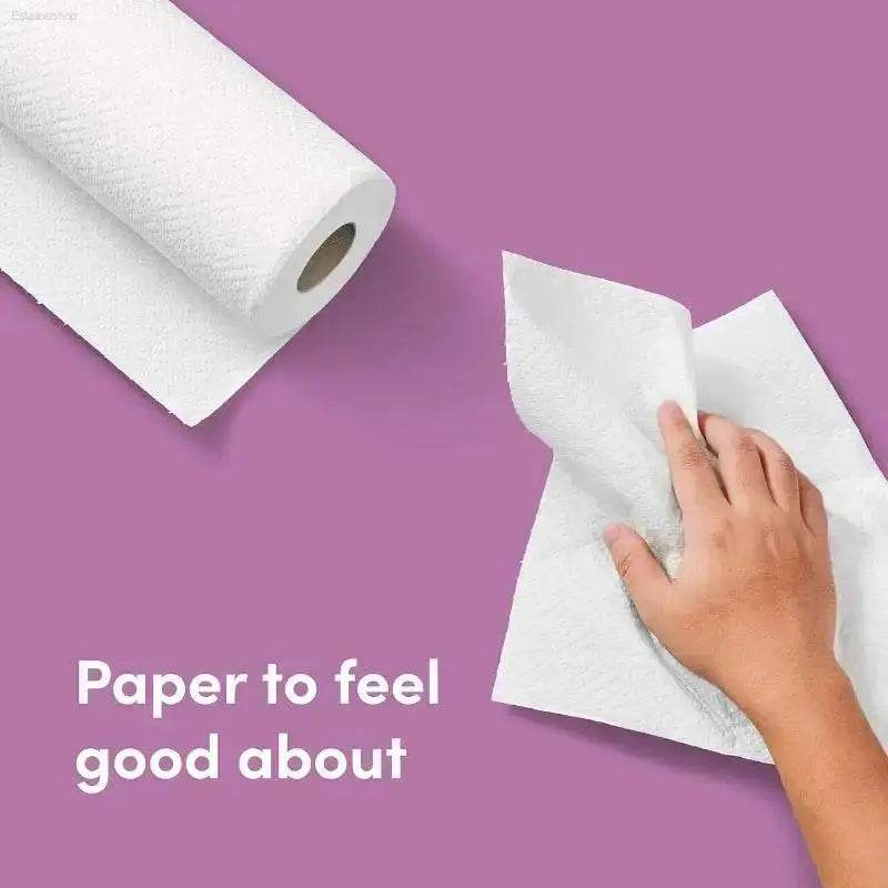 White paper towels.