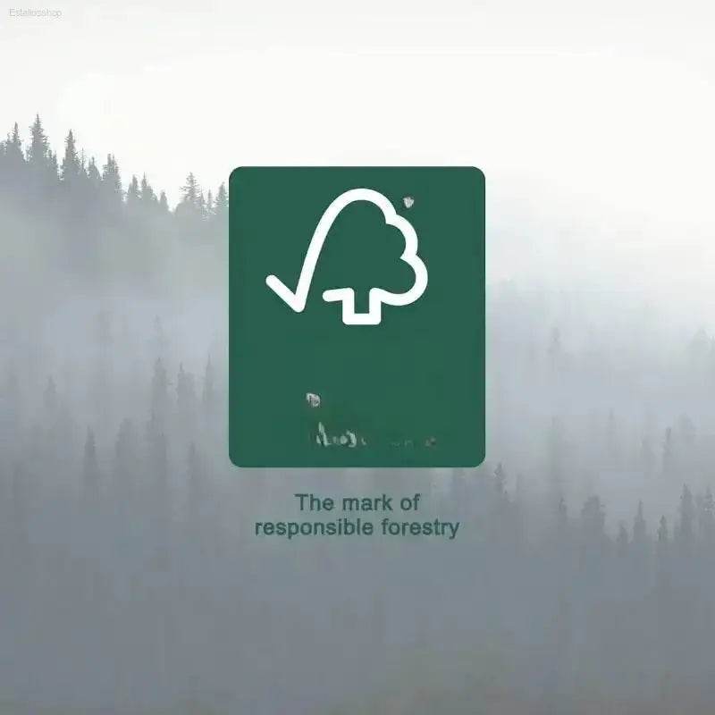 Forestry certification logo.
