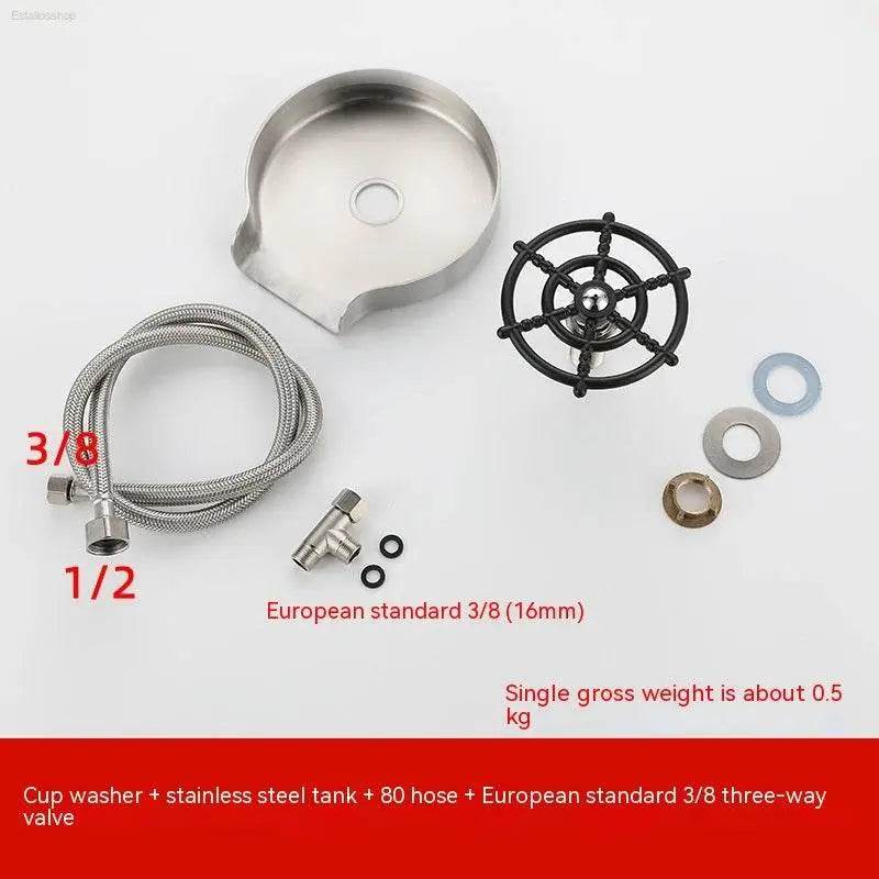 Bar Counter Cup Washer Sink High-Pressure Spray Tool - Estalios