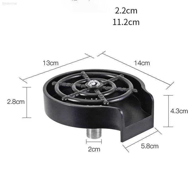 Bar Counter Cup Washer Sink High-Pressure Spray Tool - Estalios