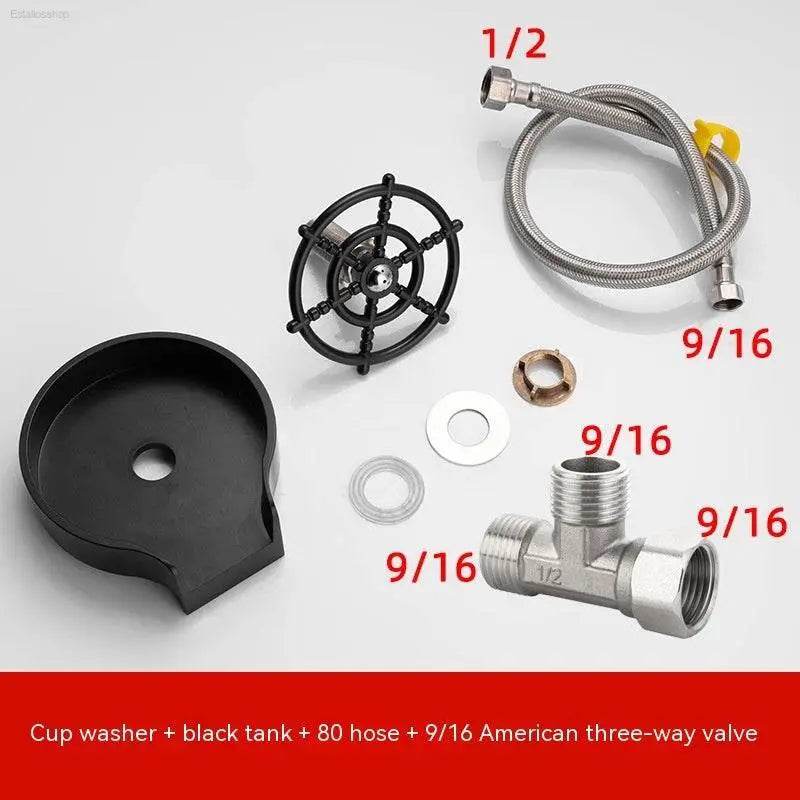 Bar Counter Cup Washer Sink High-Pressure Spray Tool - Estalios
