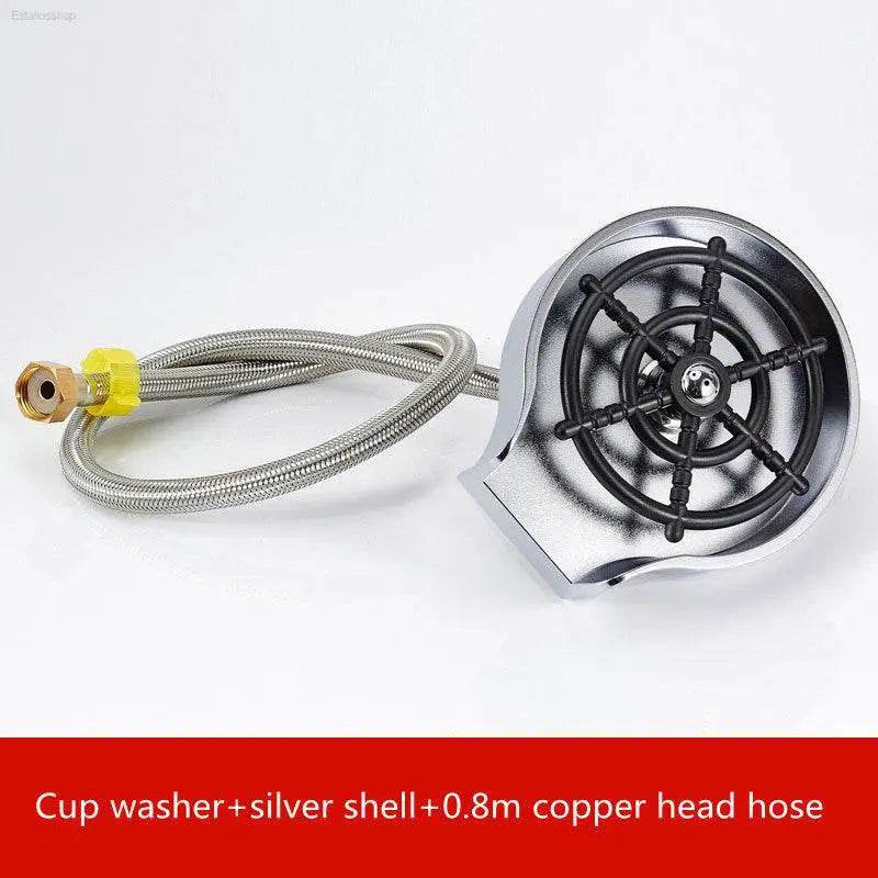 Bar Counter Cup Washer Sink High-Pressure Spray Tool - Estalios