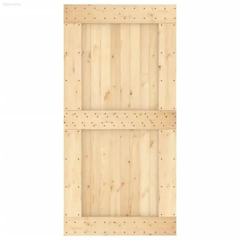 Barn Door Bliss: Black Hardware, Rustic Charm! Unleash rustic elegance with our Wooden Barn Doors, complete with sleek black hardware. These doors instantly transform - Estalios