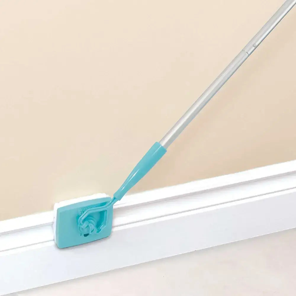 Teal Baseboard Cleaner from Baseboard Buddy Retractable Universal Cleaning Mop