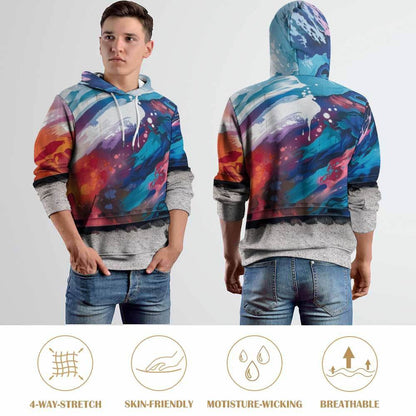 Plus Size Full Print Adult Sweatshirt - Estalios