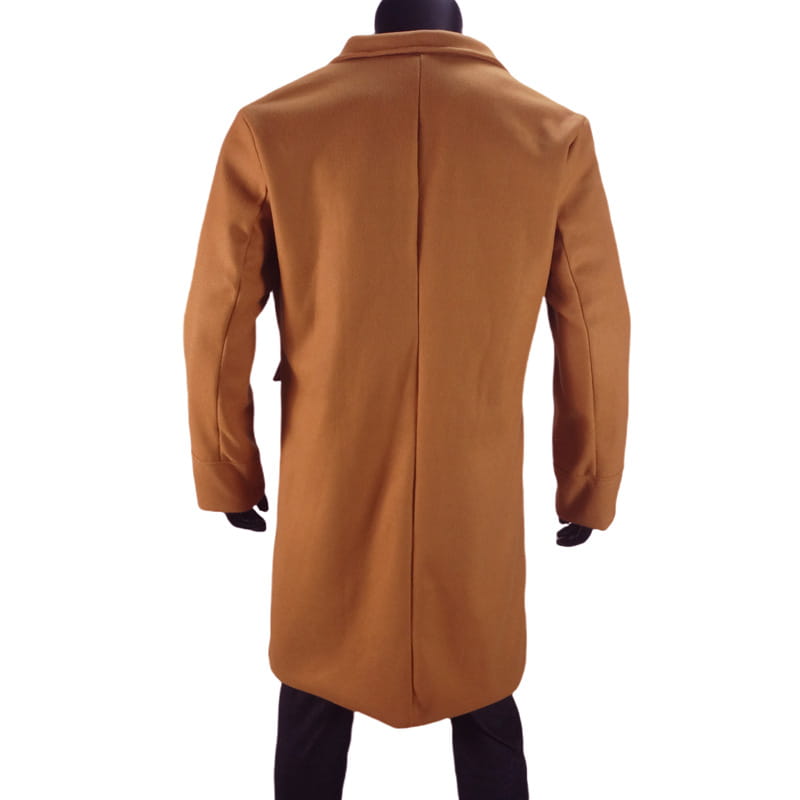 Men’s Woolen Large Overcoat Male Double-breasted Coat