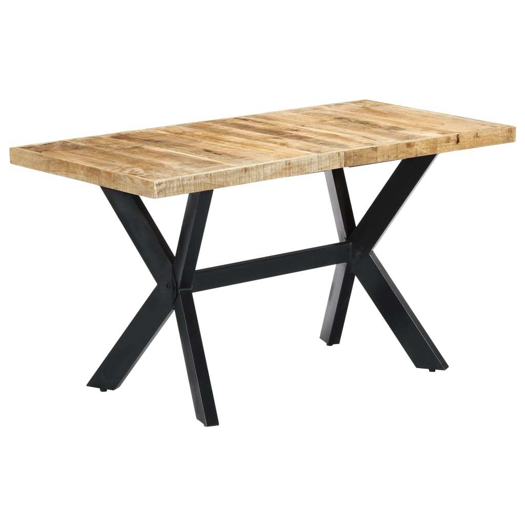 Solid Rough Mango Wood Dining Table 55.1"x27.6"x29.5"