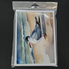 Beach Bird Watercolor Card Splash! **product Description:** Bring the Serenity of the Shore to your Correspondence with our Exquisite Watercolor Bird Card Collection - Estalios