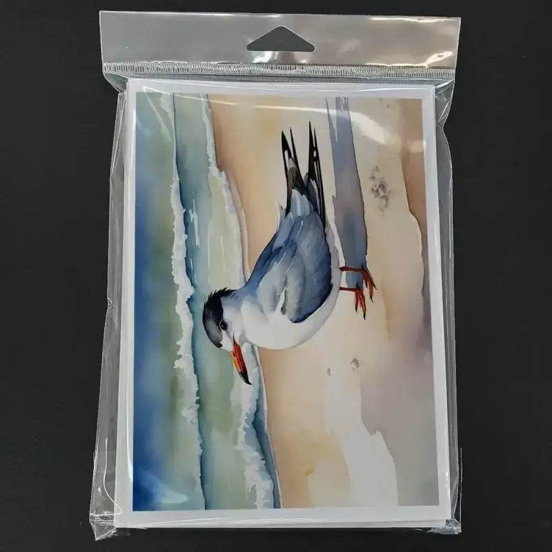 Beach Bird Watercolor Card Splash! **product Description:** Bring the Serenity of the Shore to your Correspondence with our Exquisite Watercolor Bird Card Collection - Estalios
